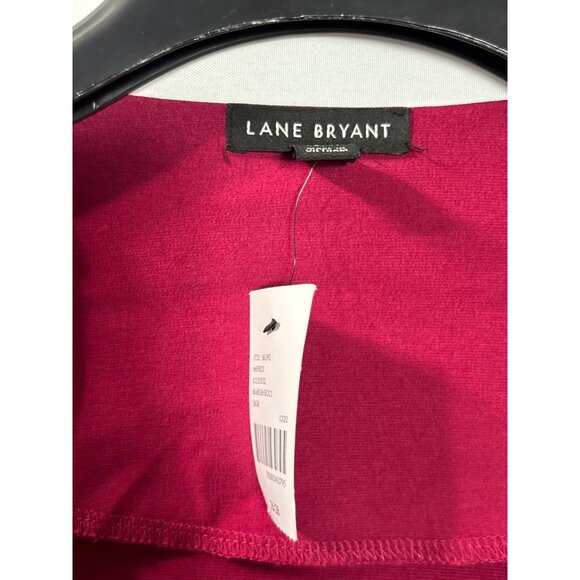 Lane Bryant Long Fuchsia Hook and Eye Front Duster Cardigan Size 18/20 New - Picture 4 of 8